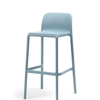 Scaun inalt exterior Nardi Faro Stool  h76cm  celeste imagine