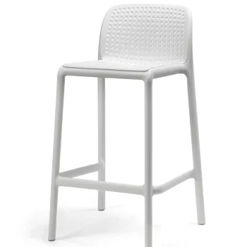 Scaun inalt exterior Nardi Lido Mini Stool  h65cm  alb imagine