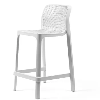 Scaun inalt exterior Nardi Net Mini Stool  h65cm  alb imagine