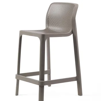Scaun inalt exterior Nardi Net Mini Stool  h65cm  tortora imagine