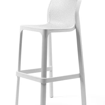 Scaun inalt exterior Nardi Net Stool  h76cm  alb imagine