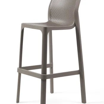 Scaun inalt exterior Nardi Net Stool  h76cm  tortora imagine