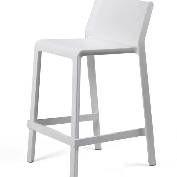 Scaun inalt exterior Nardi Trill Mini Stool  h65cm  alb imagine