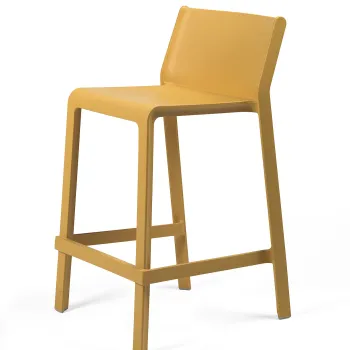 Scaun inalt exterior Nardi Trill Mini Stool  h65cm  senape imagine