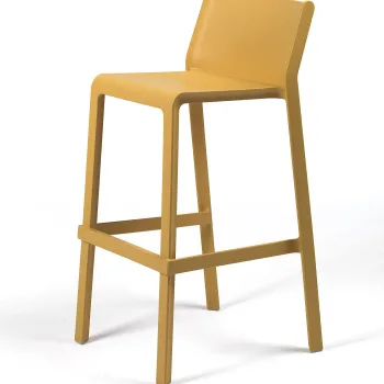 Scaun inalt exterior Nardi Trill Stool  h76cm  senape imagine