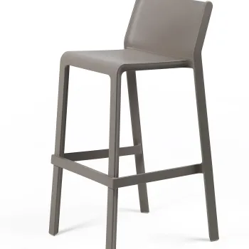 Scaun inalt exterior Nardi Trill Stool  h76cm  tortora imagine