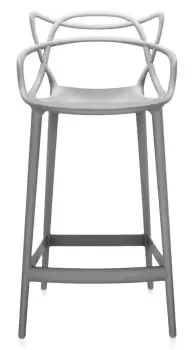Scaun inalt Kartell Masters Stool design Philippe Starck & Eugeni Quitllet 65cm gri imagine