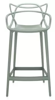 Scaun inalt Kartell Masters Stool design Philippe Starck & Eugeni Quitllet 65cm verde salvie imagine
