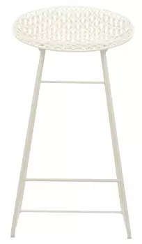 Scaun inalt Kartell Smatrik design Tokujin Yoshioka alb mat imagine