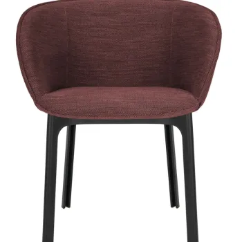 Scaun Kartell Charla Antibes design Patricia Urquiola cadru negru tapiterie Wine imagine