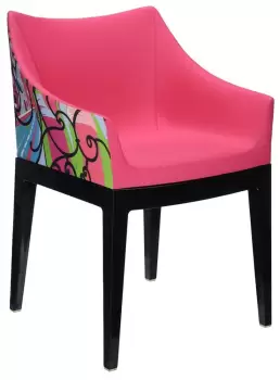 Scaun Kartell Madame design Philippe Starck Paris roz-negru imagine