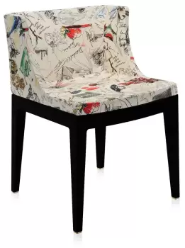 Scaun Kartell Mademoiselle design Philippe Starck tapiterie Moschino schite imagine