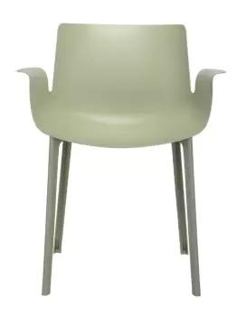 Scaun Kartell Piuma design Piero Lissoni verde salvie imagine