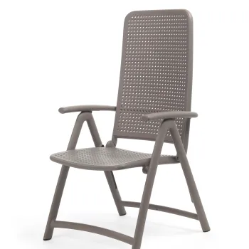Scaun pliabil exterior Nardi Darsena tortora imagine