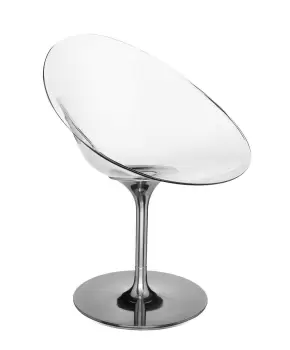 Scaun rotativ Kartell Ero/S/ design Philippe Stark transparent imagine