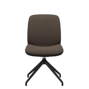 Scaun Stressless Bay v2 L Low D350 rotativ spatar jos baza negru mat tapiterie textil Calido Brown imagine