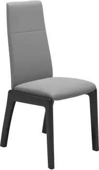 Scaun Stressless Chilli v2 High D100 cadru negru tapiterie piele Batik Wild Dove imagine