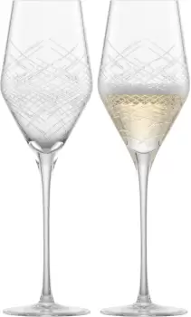 Set 2 pahare sampanie Zwiesel Glas Bar Premium No.2 design Charles Schumann handmade 272ml imagine