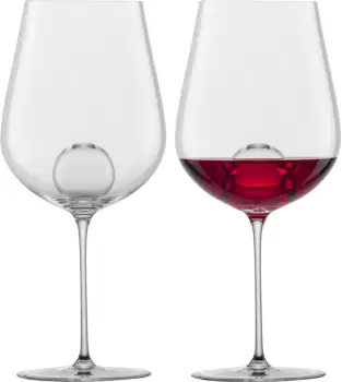 Set 2 pahare vin rosu Zwiesel Glas Air Sense design Bernadotte & Kylberg handmade 631ml imagine