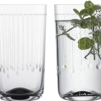 Set 2 pahare Zwiesel Glas Glamorous Longdrink handmade cristal Tritan 491ml imagine