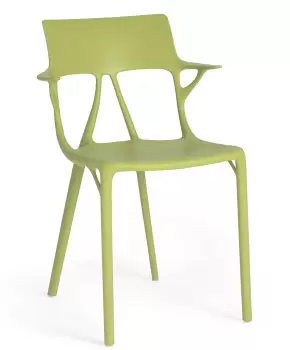 Set 2 scaune Kartell A.I. design Philippe Starck verde imagine