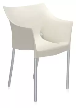 Set 2 scaune Kartell DR. NO design Philippe Stark alb imagine