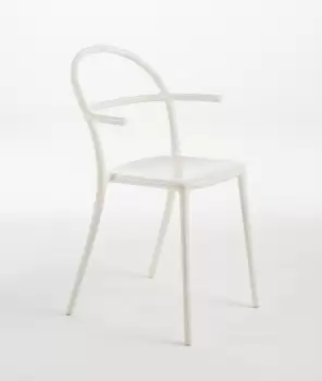 Set 2 scaune Kartell Generic C design Philippe Stark alb mat imagine
