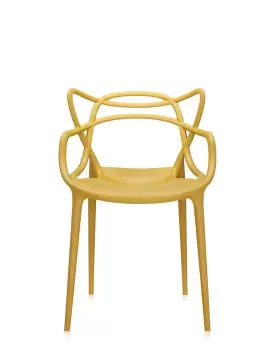 Set 2 scaune Kartell Masters design Philippe Starck & Eugeni Quitllet mustar imagine