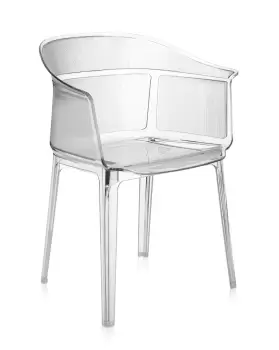 Set 2 scaune Kartell Papyrus design Ronan & Erwan Bouroullec transparent imagine