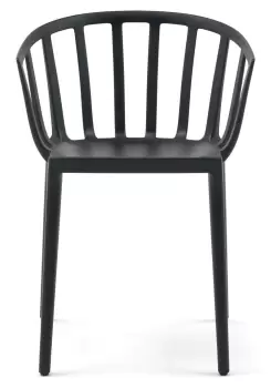 Set 2 scaune Kartell Venice design Philippe Starck negru mat imagine