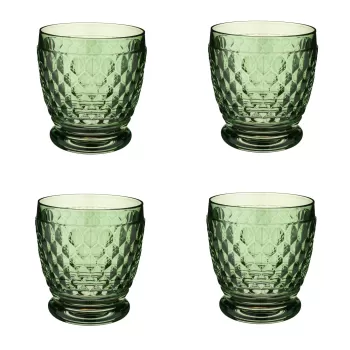 Set 4 pahare apa Villeroy & Boch Boston Coloured verde 100mm 0.33 litri imagine