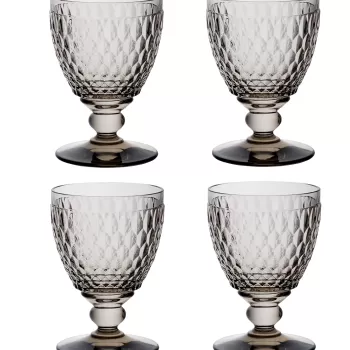 Set 4 pahare apa Villeroy & Boch Boston Goblet fumuriu 144mm 0 40 litri imagine