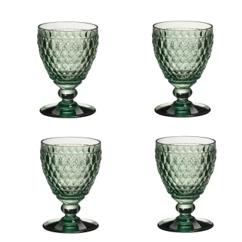Set 4 pahare vin alb Villeroy & Boch Boston Coloured verde 120mm 0.23 litri imagine