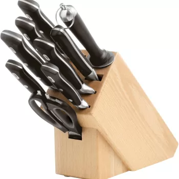 Set 9 cutite cu suport de lemn Paderno Forged seria 18100 imagine