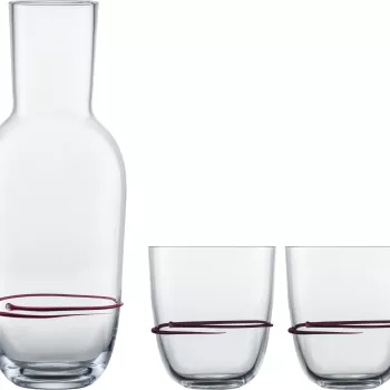 Set carafa si 2 pahare Zwiesel Glas Aura cristal Tritan mov imagine