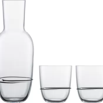 Set carafa si 2 pahare Zwiesel Glas Aura cristal Tritan negru imagine