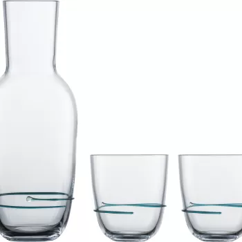 Set carafa si 2 pahare Zwiesel Glas Aura cristal Tritan verde imagine