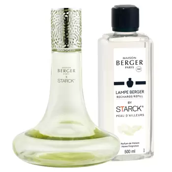 Set lampa catalitica Berger Starck Verte cu parfum Peau d\'Ailleurs imagine