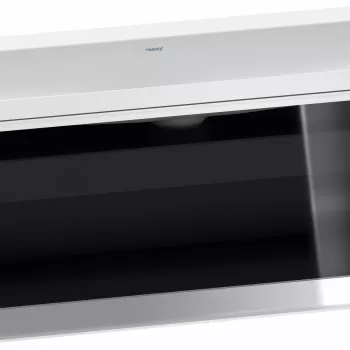 Set mobilier Duravit Vitrium cu lavoar dublu 120cm fara orificiu baterie si dulap baza cu un sertar cu front sticla c-bonded iluminare interioara stejar terra imagine