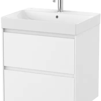 Set mobilier Roca Ona cu dulap baza cu doua sertare 60cm si lavoar alb mat imagine