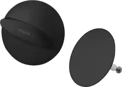 Set ornamente pentru sifon cu preaplin pentru cada Hansgrohe Flexaplus negru mat imagine
