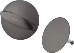 Set ornamente pentru sifon cu preaplin pentru cada Hansgrohe Flexaplus negru periat imagine