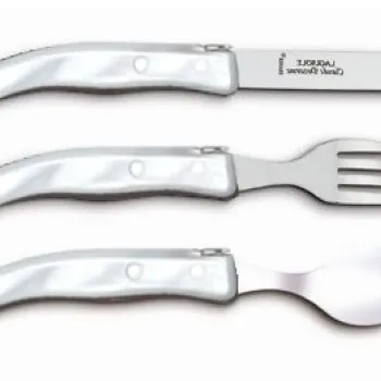 Set tacamuri copii Claude Dozorme Berlingot 3P maner rasina alb 3 piese imagine