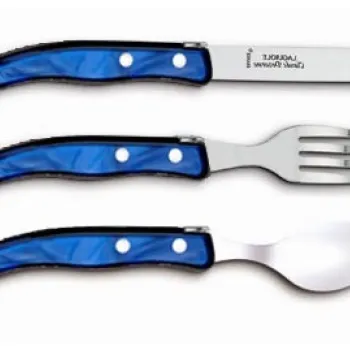 Set tacamuri copii Claude Dozorme Berlingot 3P maner rasina albastru 3 piese imagine