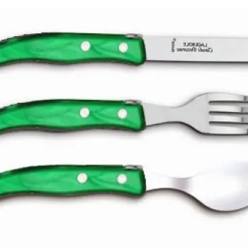 Set tacamuri copii Claude Dozorme Berlingot 3P maner rasina verde 3 piese imagine