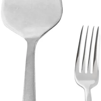 Set tacamuri desert Sambonet Flat 13 piese inox imagine