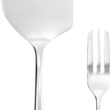 Set tacamuri desert Sambonet Hannah 13 piese inox placat cu argint imagine