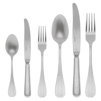 Set tacamuri Sambonet Baguette 36 piese inox antichizat imagine