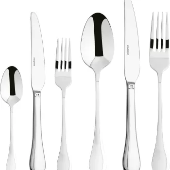 Set tacamuri Sambonet Bloom Solid Handle 36 piese inox imagine