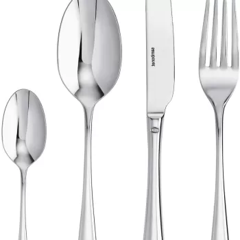 Set tacamuri Sambonet Dream Solid Handle 4 piese inox placat cu argint imagine